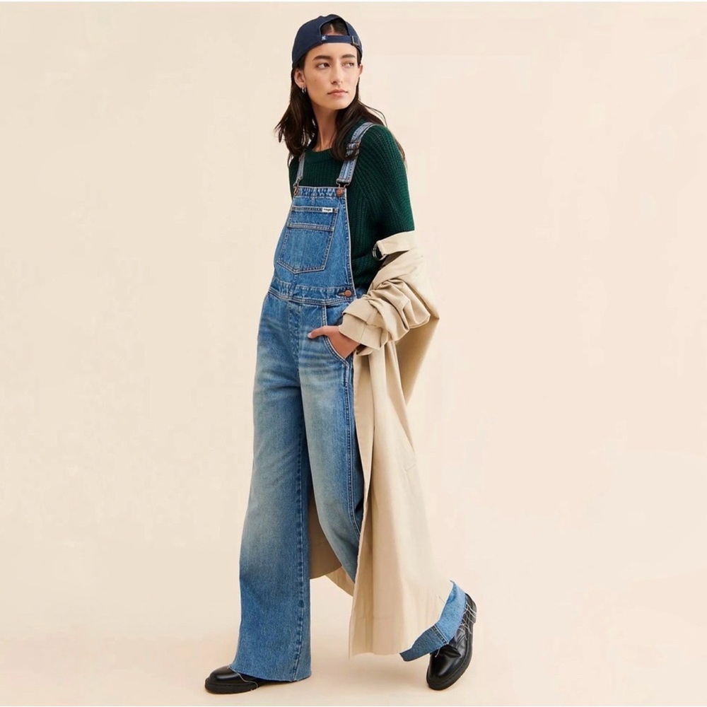 Wrangler Women's Classic Blue Jeans Overalls Flare